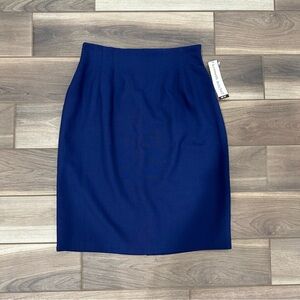 Blue pencil skirt